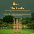 thumbnail image 5 of All Things Cedar TS33-2 2-Piece Cedar Outdoor Dual Trellis Panel Set Wood - 66L x 2W x 84H, 5 of 7