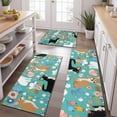 thumbnail image 2 of Chihuahua and Flower Florals Kitchen Rugs Sets Of 3,Kitchen Runner Rugs Non Skid Washable,Decorative Kitchen Floor Mats for Kitchen,Sink,Laundry,17"x30"+ 17"x47" + 17"x59", 2 of 6