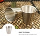 thumbnail image 5 of 1 set Tazas de licor de acero inoxidable Tazas de vino portátil Los espíritus de los espíritus, 5 of 6