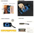 thumbnail image 5 of ZUXONGSY Heart Dolphin Floral Print 2 PCS Purses and Work Bag for Women Polyester Top Handle Satchel Shoulder Bag PU Cash Wallet Satchel Handbags Tote Bag for Shopping Work Hiking, 5 of 5