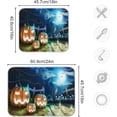 thumbnail image 3 of FREEAMG Dish Drying Mat, Spooky Pumpkins Microfiber Kitchen Dish Pads Super Absorbent Dish Drainer Mat Fast Drying Heat-resistant Drying Mat for Kitchen Counter, 16"x18", 3 of 7