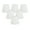 Off White, variant on Set of 2 Off White Faux Silk Clip On Chandelier Lamp Shades, 4-inch by 6-inch by 5-inch
