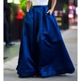 thumbnail image 3 of Luxury Royal Blue Taffeta Skirt With Pockets Skirt For Women Classic Wedding Christmas Skirt, 3 of 5