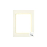 ADF Mat Dbl 11x14/8x10 CrmCore Ivory/Gold