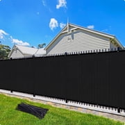 Jane Stone Fence Privacy Screen 4'X 6' Fence Commercial Shade Cover with Brass Grommets Heavy Duty Perfect for Outdoor Back Yard
