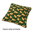 thumbnail image 3 of Throw Pillow Covers, Vegetation Capybara Soft Square Pillow Cases with Invisible Zipper for Couch Bed Sofa, Farmhouse Fall Home Decor 16"x16", 3 of 7