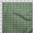 thumbnail image 4 of oneOone Cotton Silk Forest Green Fabric Floral Quilting Supplies Print Sewing Fabric By The Yard 42 Inch Wide, 4 of 4
