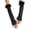 Black, variant on Feather Long Gloves for Women Wedding Dancing Elastic Half Finger Gloves
