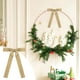 thumbnail image 5 of Decoraciones de lazos de terciopelo para el árbol de Navidad y set de 16 piezas | Coronas, guirnaldas, adornos de regalo | Textura lujosa y suave, decoración navideña elegante | Pajaritas rojas, 5 of 5