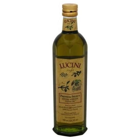 Lucini Extra Virgin Olive Oil, Premium Select, 17 Ounce (500ml), Glass Bottle