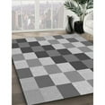 thumbnail image 3 of Ahgly Company Machine Washable Indoor Round Transitional Gray Cloud Gray Area Rugs, 5' Round, 3 of 7