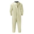 thumbnail image 5 of Rohuuque Men's and Women's Festive Onesie Animal Dress Up Christams Jumpsuits One-Piece Pajama with Hood and Pocket Lounge Wear Beige, 5 of 8