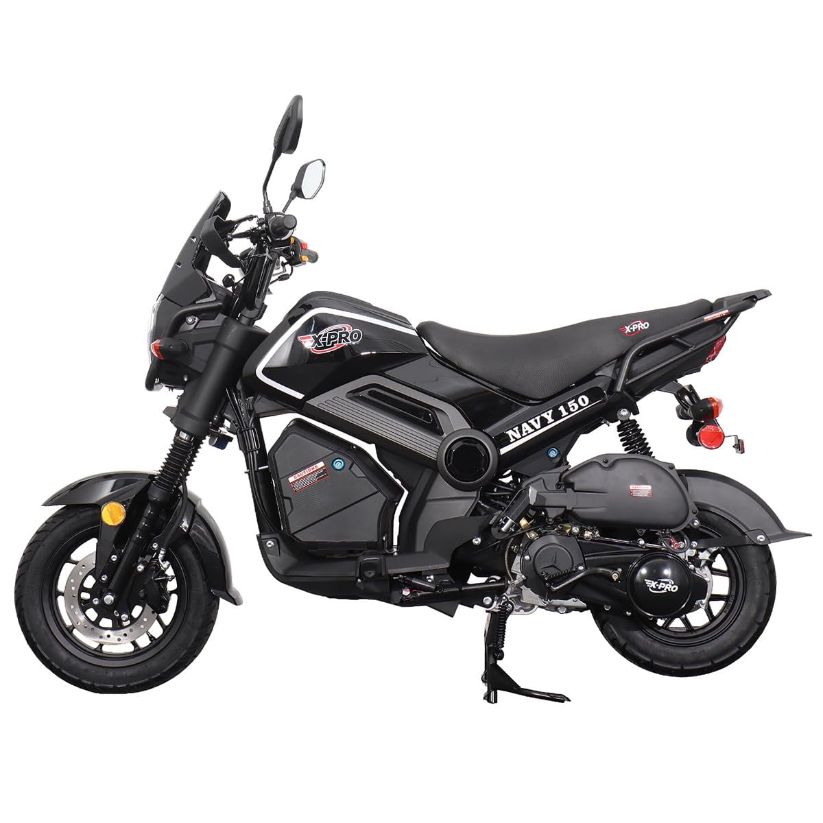 X‑Pro Navy 150cc Automatic Motorcycle – CVT Scooter with Electric & Kick Start, LED Lights, Aluminum Wheels, 149.6cc Air‑Cooled Engine
