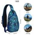 thumbnail image 4 of Crossbody Sling Backpack for Women Men Narwhal Crab Whale Octopus Sea Life Shoulder Sling Crossbody Casual Chest Bag for Travel Sports Running Hiking, 4 of 5