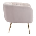 thumbnail image 4 of ZUO Deco Modern Accent Chair in Gray & Gold, 4 of 9