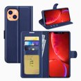 thumbnail image 1 of [PST] iPhone 15 / 14 Wallet Case, Leather Magnetic Card Slot Wallet Folio Flip Case Cover, 1 of 7