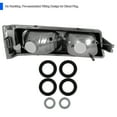 thumbnail image 3 of Spec-D Tuning Black Housing Clear Lens Bumper Lights Compatible with 2003-2006 Chevy Silverado Avalanche L+R Pair Assembly, 3 of 7