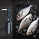 thumbnail image 2 of Cepillo descamador de pescado que elimina fácilmente los ralladores de piel de pescado con dientes de sierra de acero inoxidable Negro, 2 of 8
