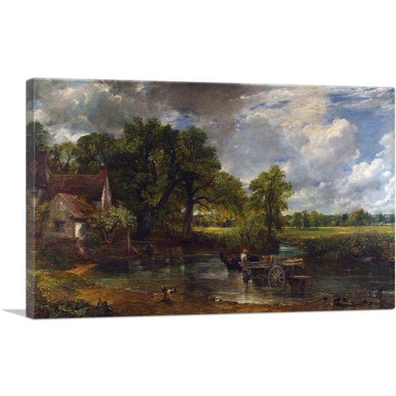 ARTCANVAS The Hay Wain 1821 Canvas Art Print by John Constable - Size: 18" x 12" (1.50" Deep)