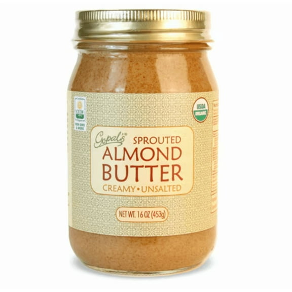 Gopal's Sprouted Almond Butter Creamy-Unsalted - 16 oz Pack of 3
