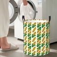 thumbnail image 4 of Lsque Corn 8 pattern Laundry Hamper Basket, Tall Woven Rope Hamper Basket for Clothes, Lightweight Storage Basket, Collapsible Waterproof-, 4 of 8