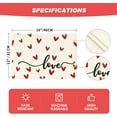 thumbnail image 5 of mubwai White Love Valentine Placemats Set of 4, 12x18 Inch Seasonal Anniversary Holiday Table Mats for Party Kitchen Dining Decoration, 5 of 7