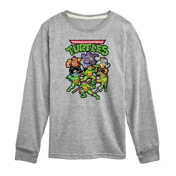 Teenage Muntant Ninja Turtles - Pixel Gaming Group - Toddler And Youth Long Sleeve Graphic T-Shirt