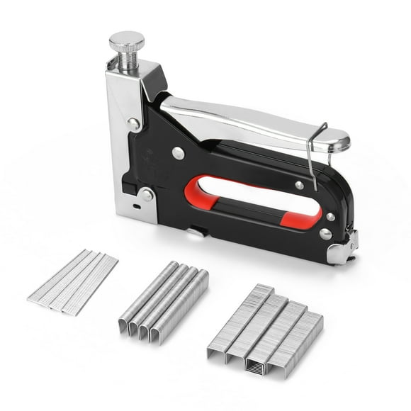 Amdohai 3 In 1 Staple Machine for DIY Home Soft Wood Furniture Portable Manual Stapler Upholstery Fix Furniture Photo Frame Nail Machine With 600pcs Staple
