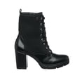 thumbnail image 2 of Botas Negras Para Mujer Tacón Ancho Casuales Con Textura y Agujetas 046D1K negro 23 Incógnita 046D1K, 2 of 7