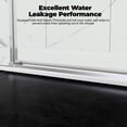 thumbnail image 6 of 76 Inch *48inch H Frameless Shower Door - Sliding Glass with Black Stainless Handle, 6 of 18