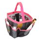 thumbnail image 5 of Bolsa de malla portátil plegable con múltiples bolsillos, organizador de almacenamiento en red, accesorios de baño (rosa roja), 5 of 8