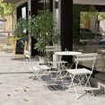 thumbnail image 3 of Simenmax Steel Patio Bistro Set, Folding Outdoor Patio Furniture Sets, 3 Piece Patio Set of Foldable Patio Table and Chairs, 3 of 6