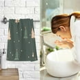 thumbnail image 7 of Yayeee 2 Pack Hand Towels for Bathroom 100% Cotton 16" x 28" Soft Absorbent Kitchen Towel, Pink Christmas Trees, 7 of 7