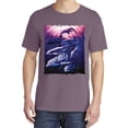 thumbnail image 2 of Wild Bobby, Underwater Whale Dolphin Bottlenose Nautical, Animal Lover, Garment-Dyed Washed Look Short Sleeve T-Shirt, Rosewood, 2XL, 2 of 3