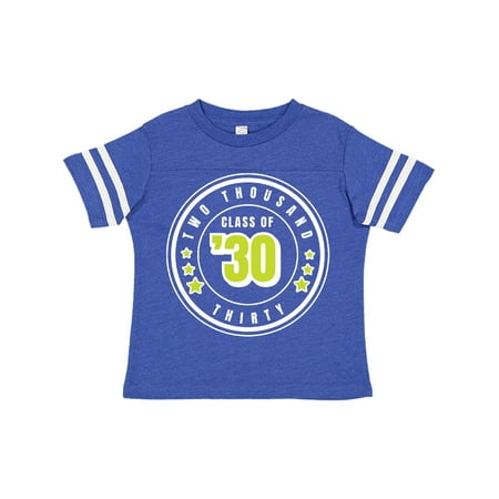 

Inktastic Class of 2030 in White Circle with Stars Gift Toddler Boy or Toddler Girl T-Shirt