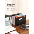 thumbnail image 3 of Organizador de archivos con forma de acordeón SorTrax, 12 bolsillos mensuales, negro, 3 of 6