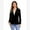 Black, variant on IDOPIP Women's Velvet Blazer Jacket Long Sleeve Open Front Cardigan Coat Business Office Blazer with Pockets
