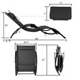 thumbnail image 4 of Geniqua Corp Steel Foldable and Detachable Headrest Outdoor Curved Chaise - Set of 2 Black, 4 of 8