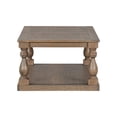 thumbnail image 5 of GZXS Rustic Coffee Table in Brown, 2-Tier Rectangle Accent Center Table for Living Room, Home Office, 43.5"L x 27.9"W x 18.1"H, 5 of 9