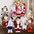 thumbnail image 2 of Bewildely El regalo impresionante de la estatuilla de Papá Noel adorna la tabla de la Navidad con la estatuilla plástica de Papá Noel de la Kits de decoración para fiestas mi, 2 of 6