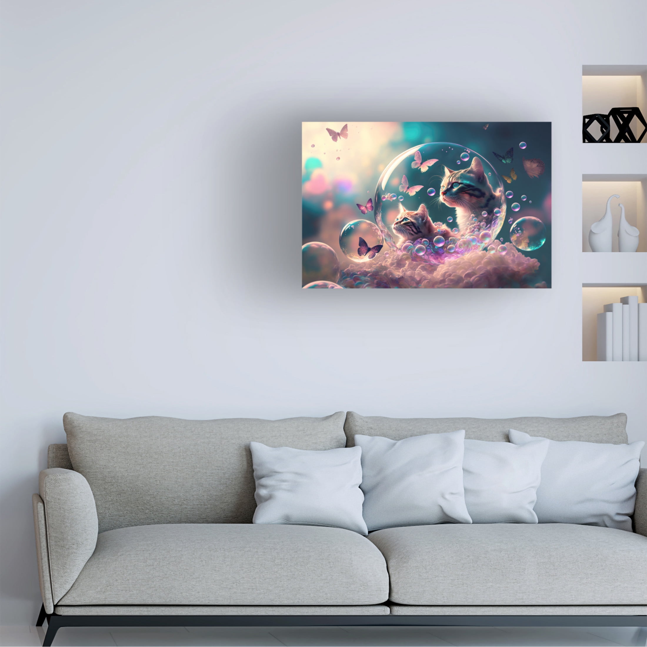 Canvas Wall Art - Ray Heere 'Mystical Morning 1' Wall Art for Living Room, Bedroom, or Office Décor by Trademark Fine Art - 47 x 30 Inches
