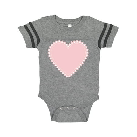 

Inktastic Pink Valentine s Day Heart Gift Baby Boy or Baby Girl Bodysuit