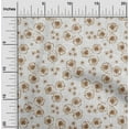 thumbnail image 2 of oneOone Cotton Poplin Twill Brown Fabric Florals Fabric For Sewing Printed Craft Fabric By The Yard 56 Inch Wide, 2 of 6