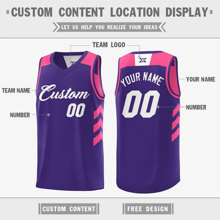 Custom Men Youth Reversible Basketball Jersey Athletic Performance Shirts  Personalized Team Name Number