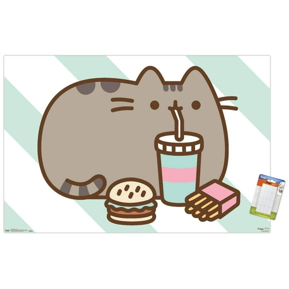 Pusheen - Food Wall Poster, 22.375" x 34"