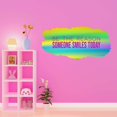 thumbnail image 3 of Be The Reason Someone Smiles Today Happiness Love Inspiring Quote Vinyl Wall Decal Wall Art Sticker Designs Vinyl Stickers For Home House Walls Rooms Windows Bedroom Decoration Size (20x20 inch), 3 of 3