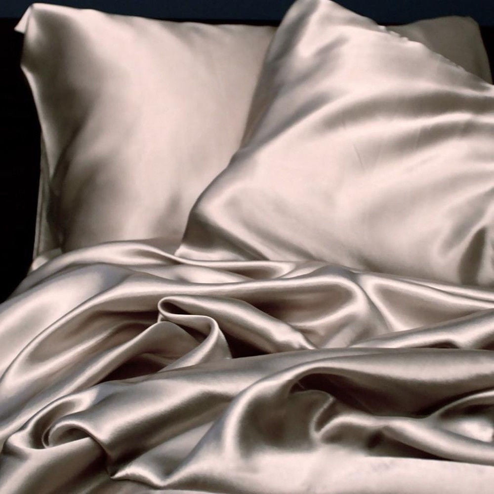 Satin Silk Pillowcase Zipper Pillow Case Cover Queen Standard Cushion Cover US