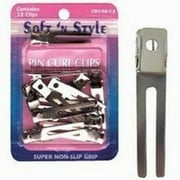 Soft 'n Style Double Prong Clip / 12 per Card (CD140-12)