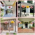 thumbnail image 7 of 4 Pack Artificial Hanging Flowers in Basket Artificial Daisy Arrangement with 12 Inch Coconut Lining Realistic Artificial Hanging Plants for Outdoor Indoor Patio Lawn Garden Porch Decor, 7 of 7