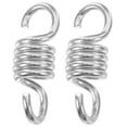 thumbnail image 1 of Ensemble de Ressorts de Balançoire Robustes pour Chaise Suspendue Extérieure Hamac Argent 2 Pcs 7.87 Pouces, 1 of 9